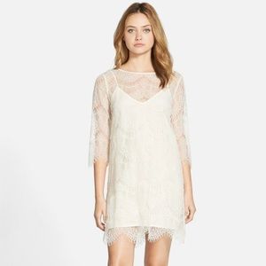 cupcakes & cashmere Marin Lace Shift Dress